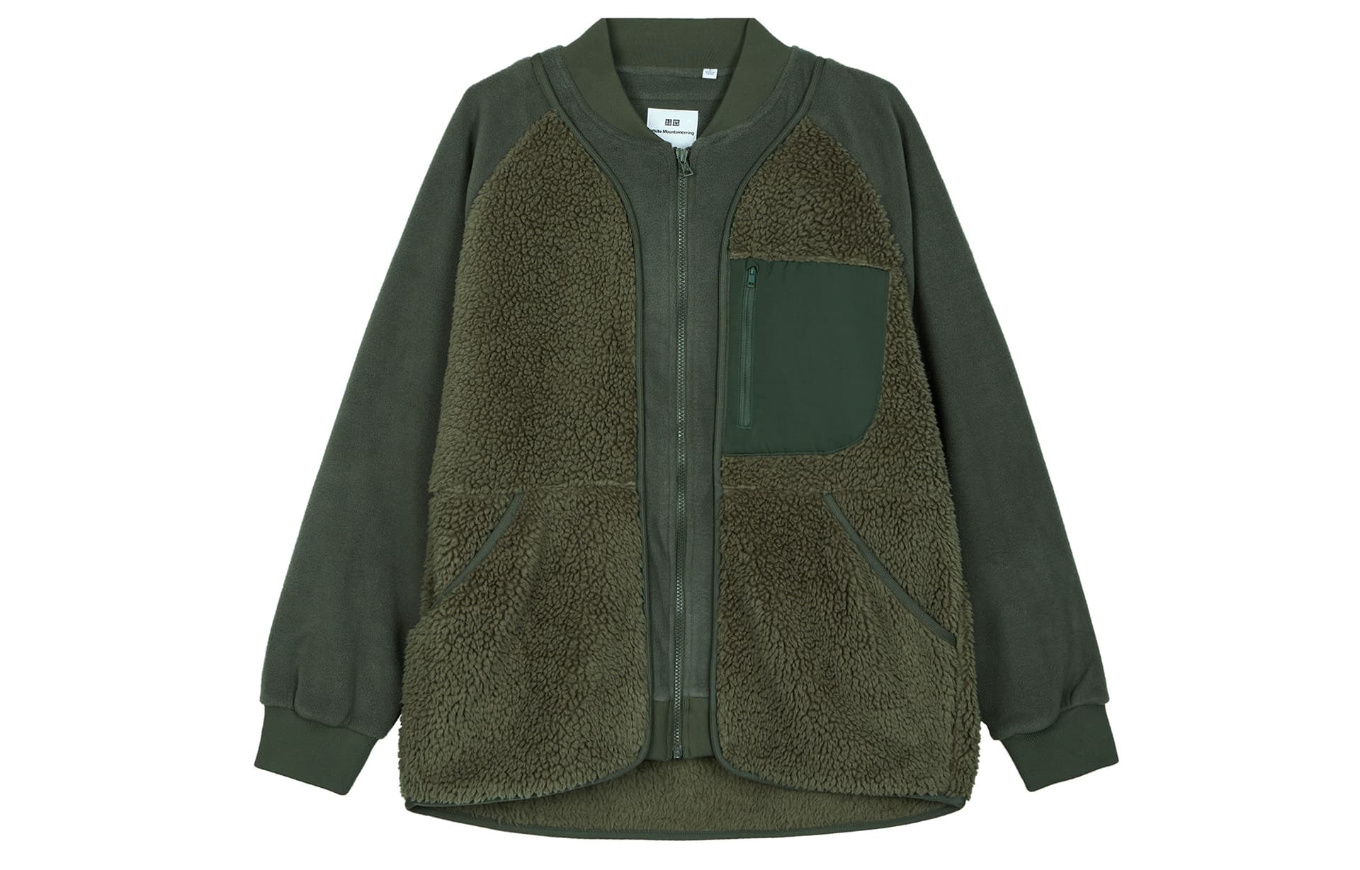 Куртка UNIQLO x White Mountaineering Fleece Jacket Deep Olive - изображение 1