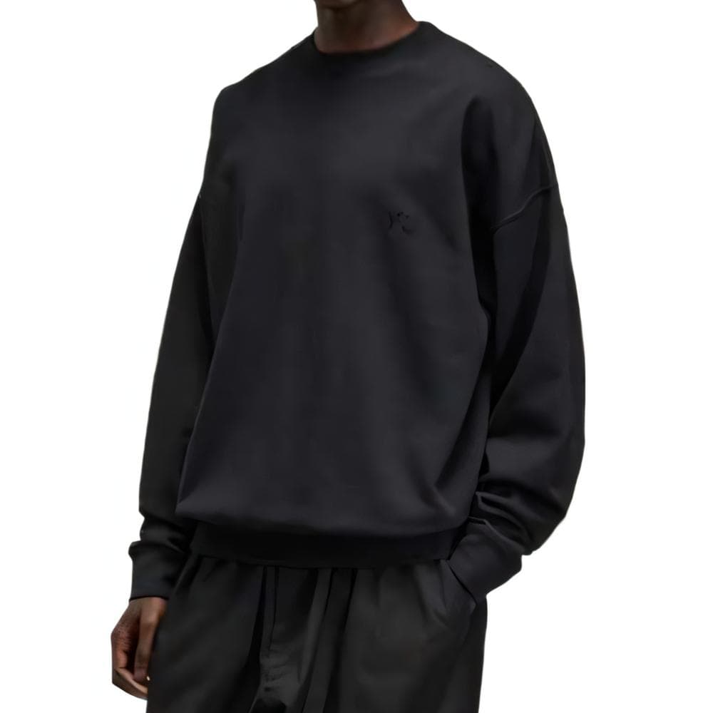 Кофта Y-3 French Terry Универсальный черный однотонный мужской свитер - изображение 1