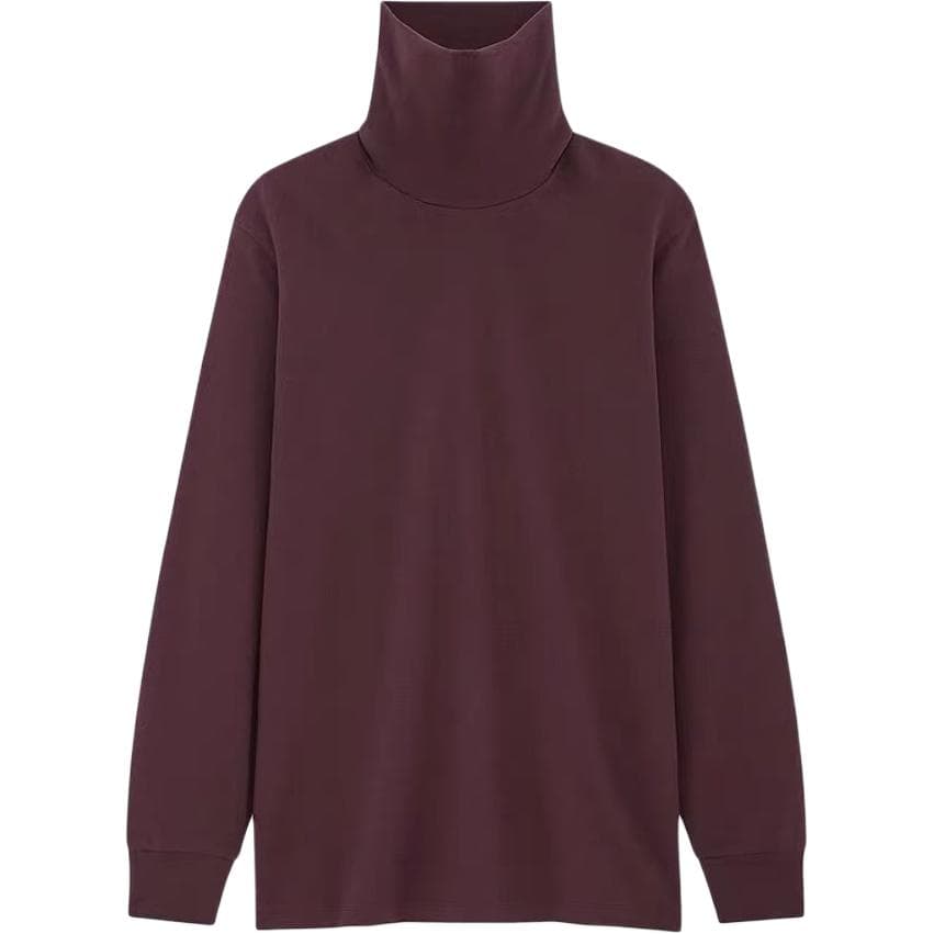 Кофта UNIQLO Свитер Мужской Темно-красный Фиолетовый - изображение 1