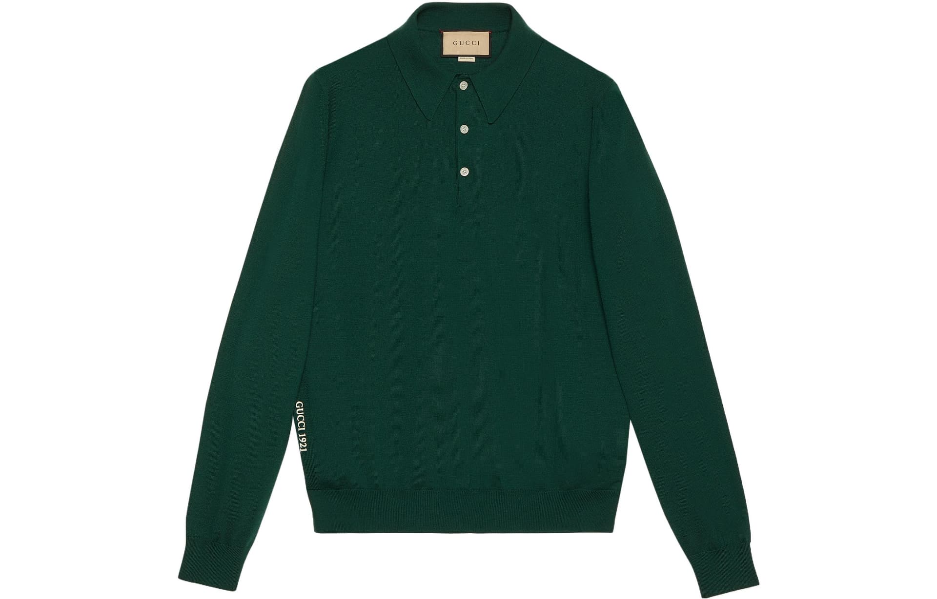 Кофта Gucci FW23 Logo Embroidered Polo Sweater - изображение 1
