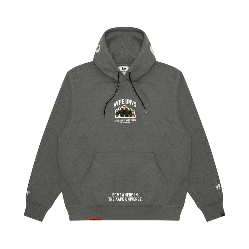Худи Aape FW24 Толстовка Мужское Серое - изображение 1