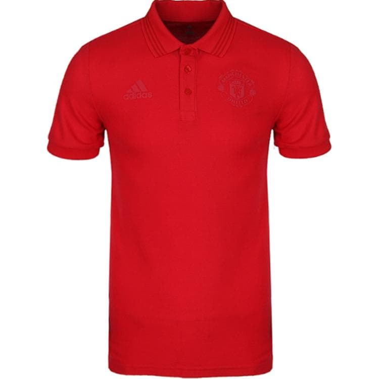 Поло Adidas MUFC Поло Мужское Красное - изображение 1