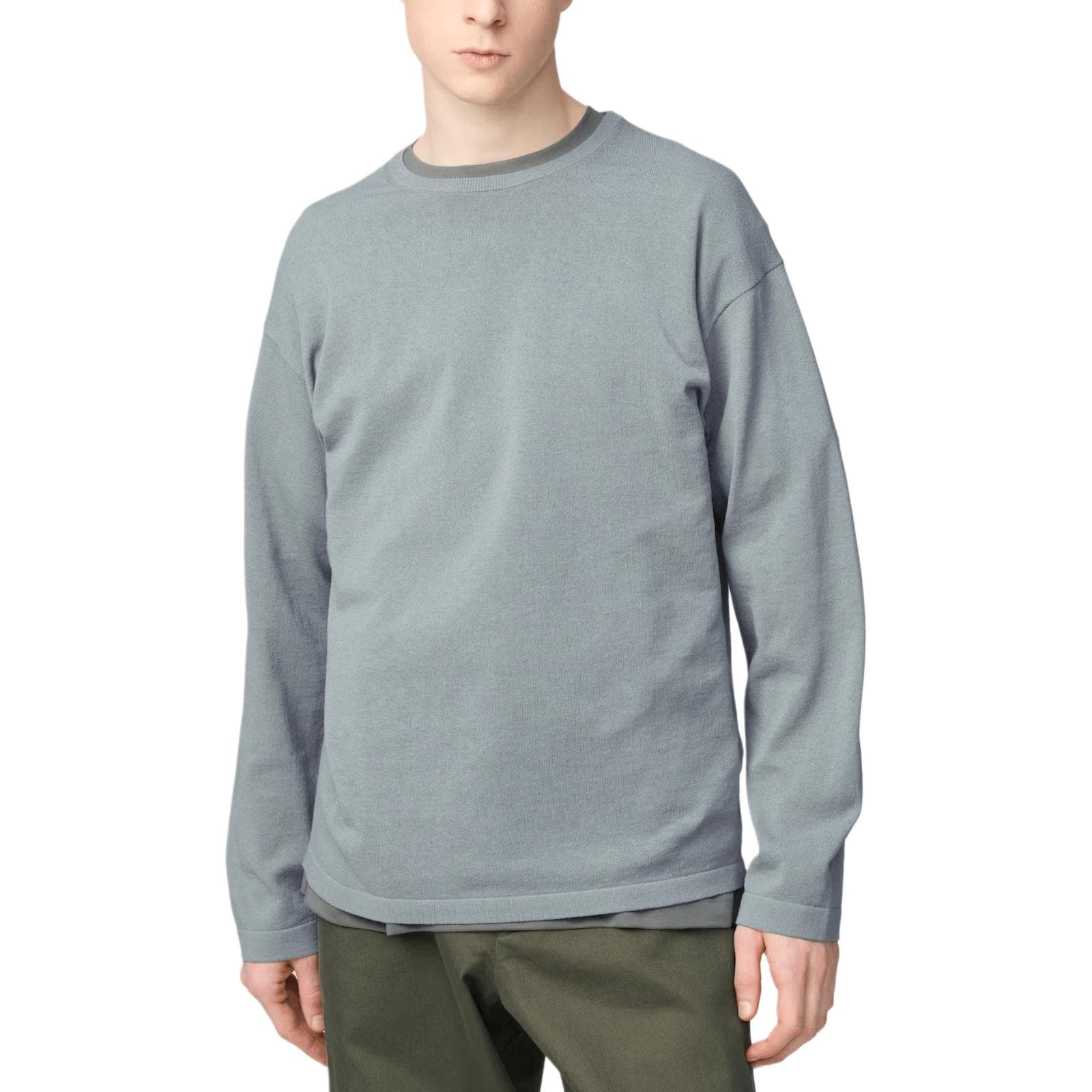 Кофта UNIQLO U SS25 Свитер Унисекс Зелёный - изображение 1
