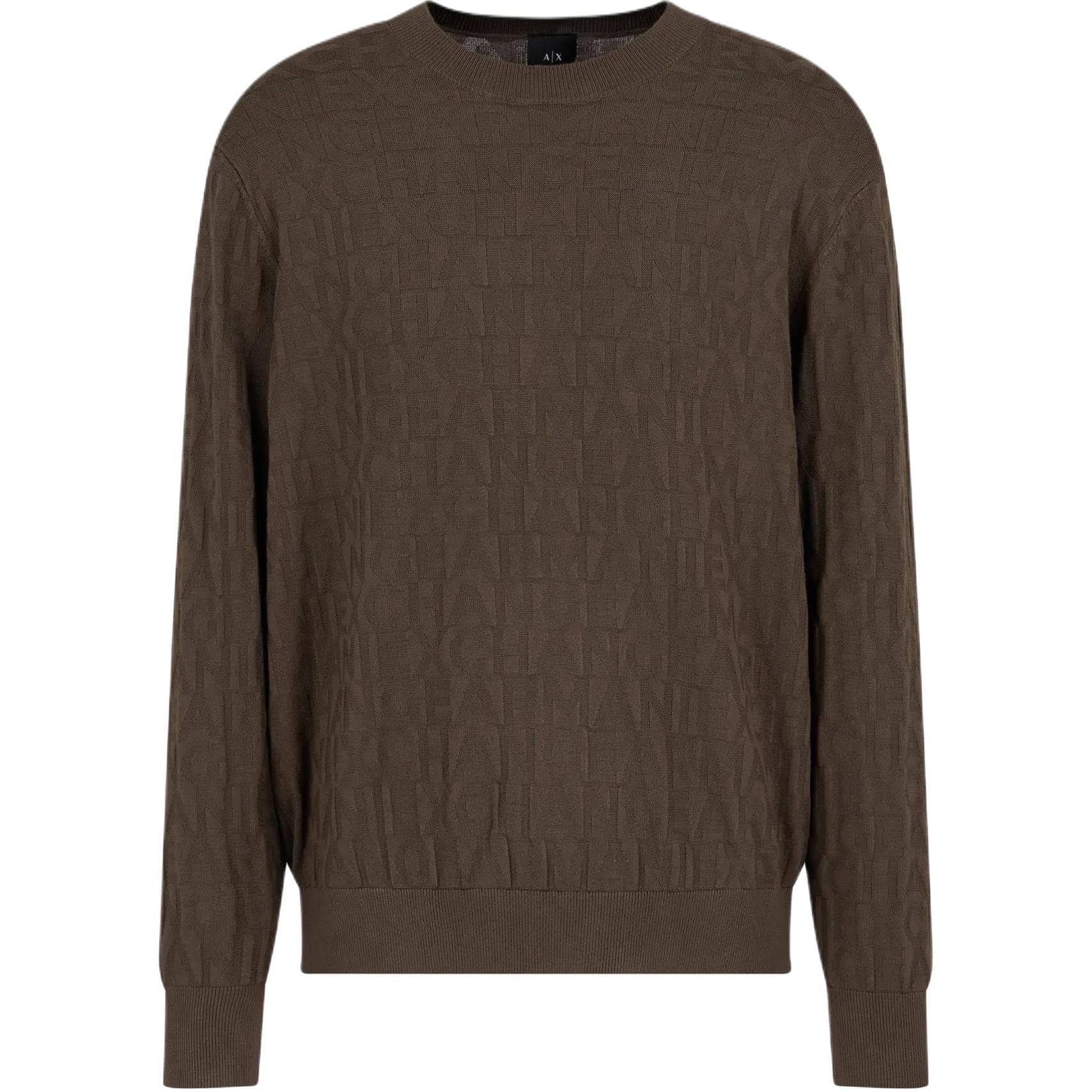 ARMANI EXCHANGEAE FW24 Трикотаж Мужской Оливково-коричневый - изображение 1