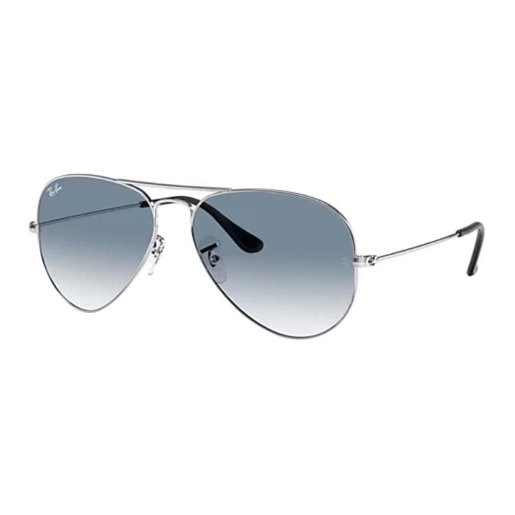 Солнцезащитные очки RayBan Металлические Aviators Солнцезащитные очки Унисекс Серебряные - изображение 1