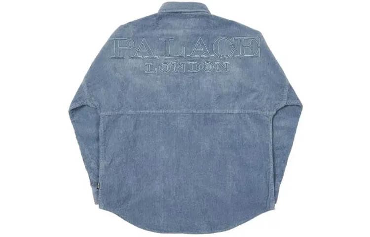 Куртка PALACE Washed Drop Shoulder Cord Shirt Dusty Blue FW21 - изображение 1