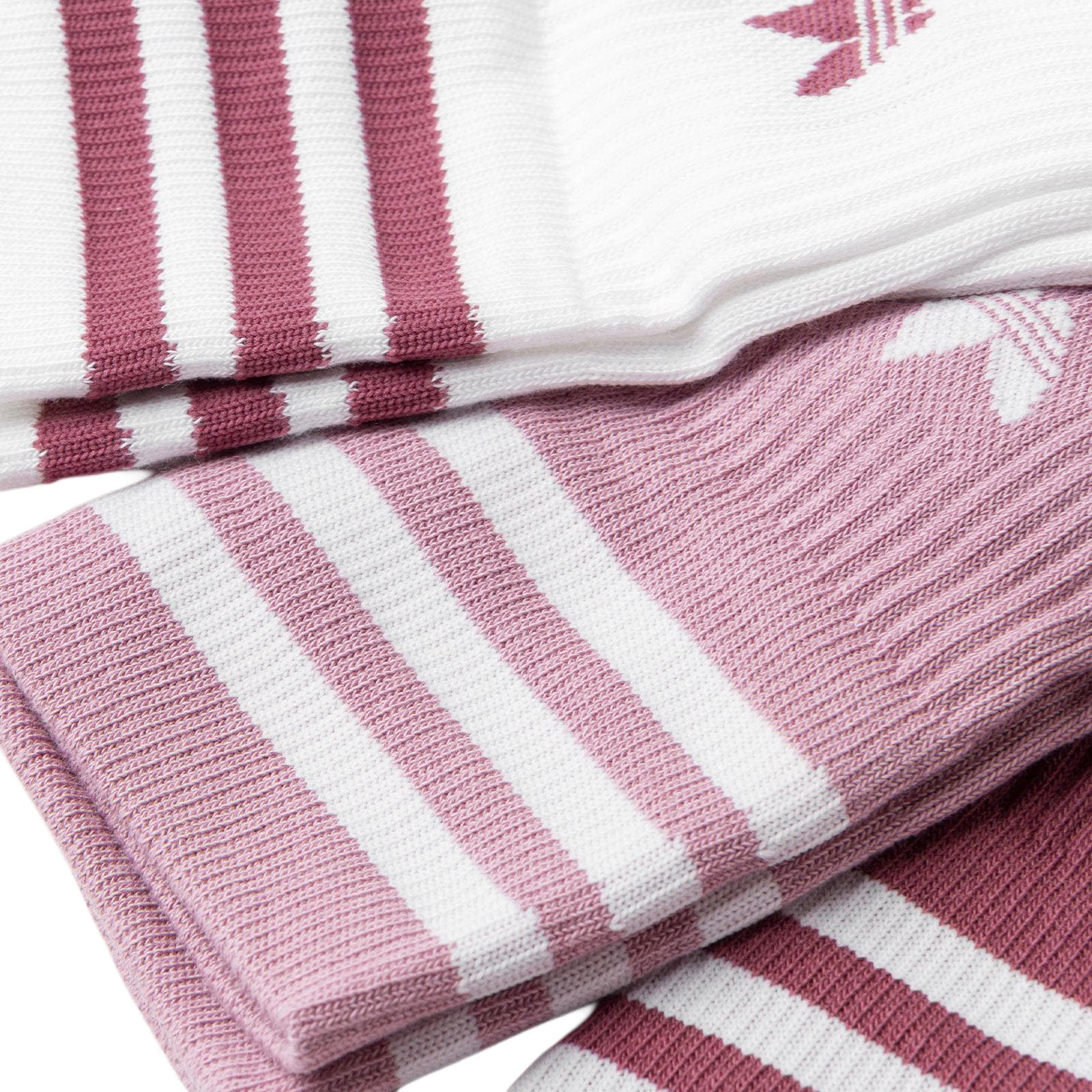 Носки adidas Originals Trefoil Logo Socks 3-Pack White Purple Red - изображение 2
