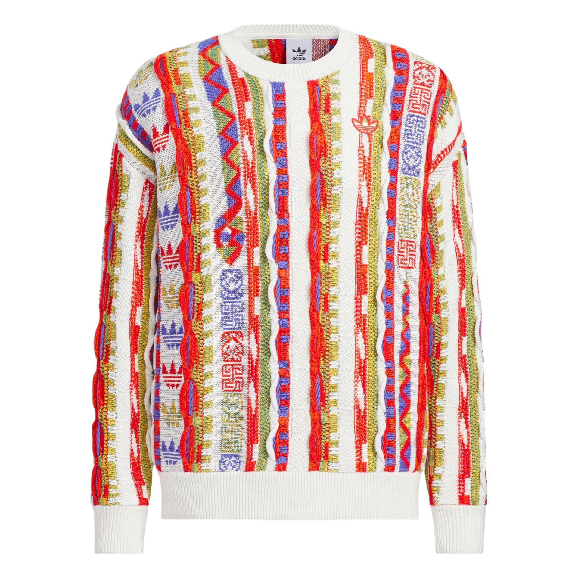 Кофта Adidas Originals CNY AOP Свитер Унисекс Светлый Алый - изображение 1