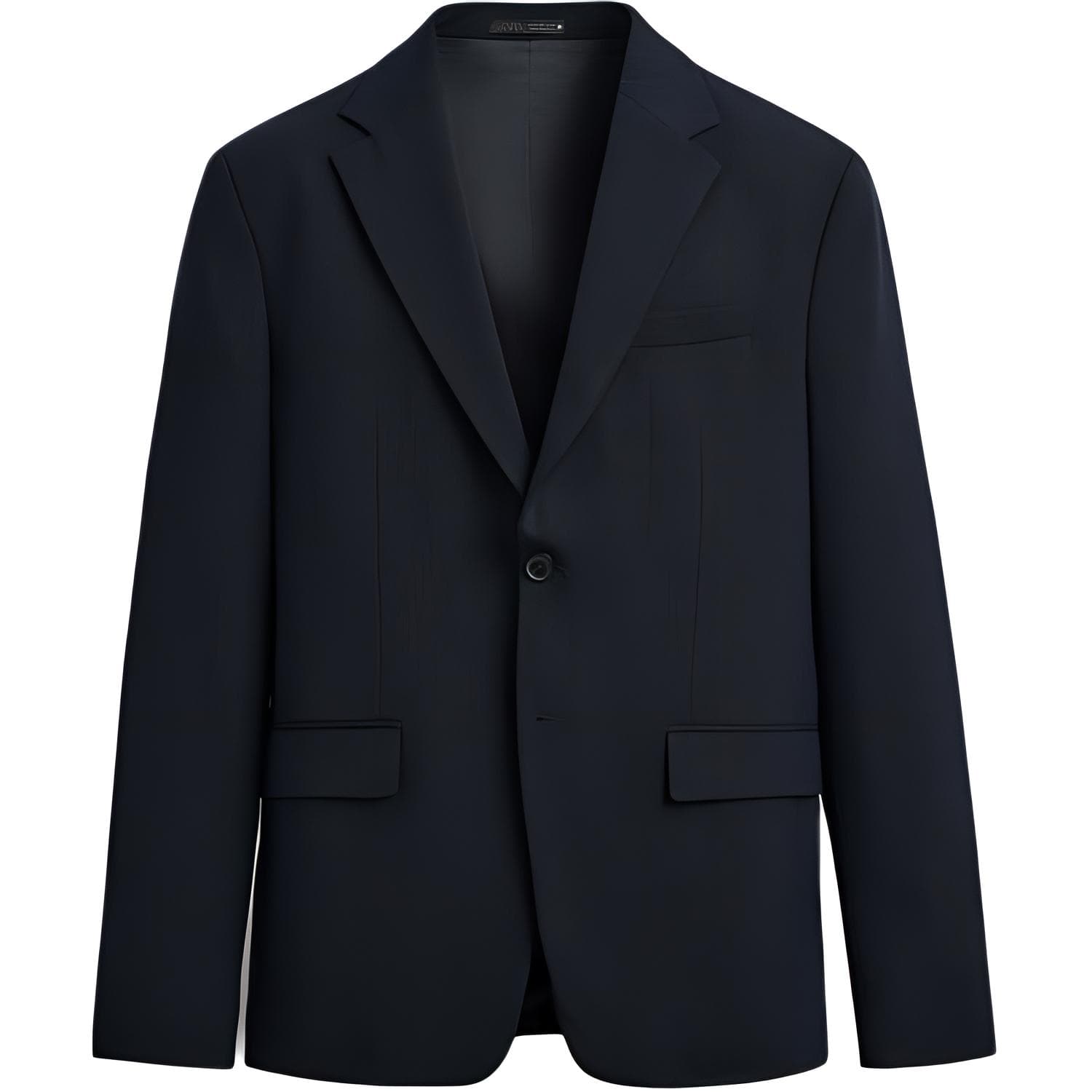 Пиджак ZARA Бизнес-костюм мужской морской синий - изображение 1