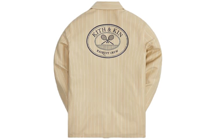 Куртка KITH x Wilson Pinstripe Double Knit Coaches Logo - изображение 1