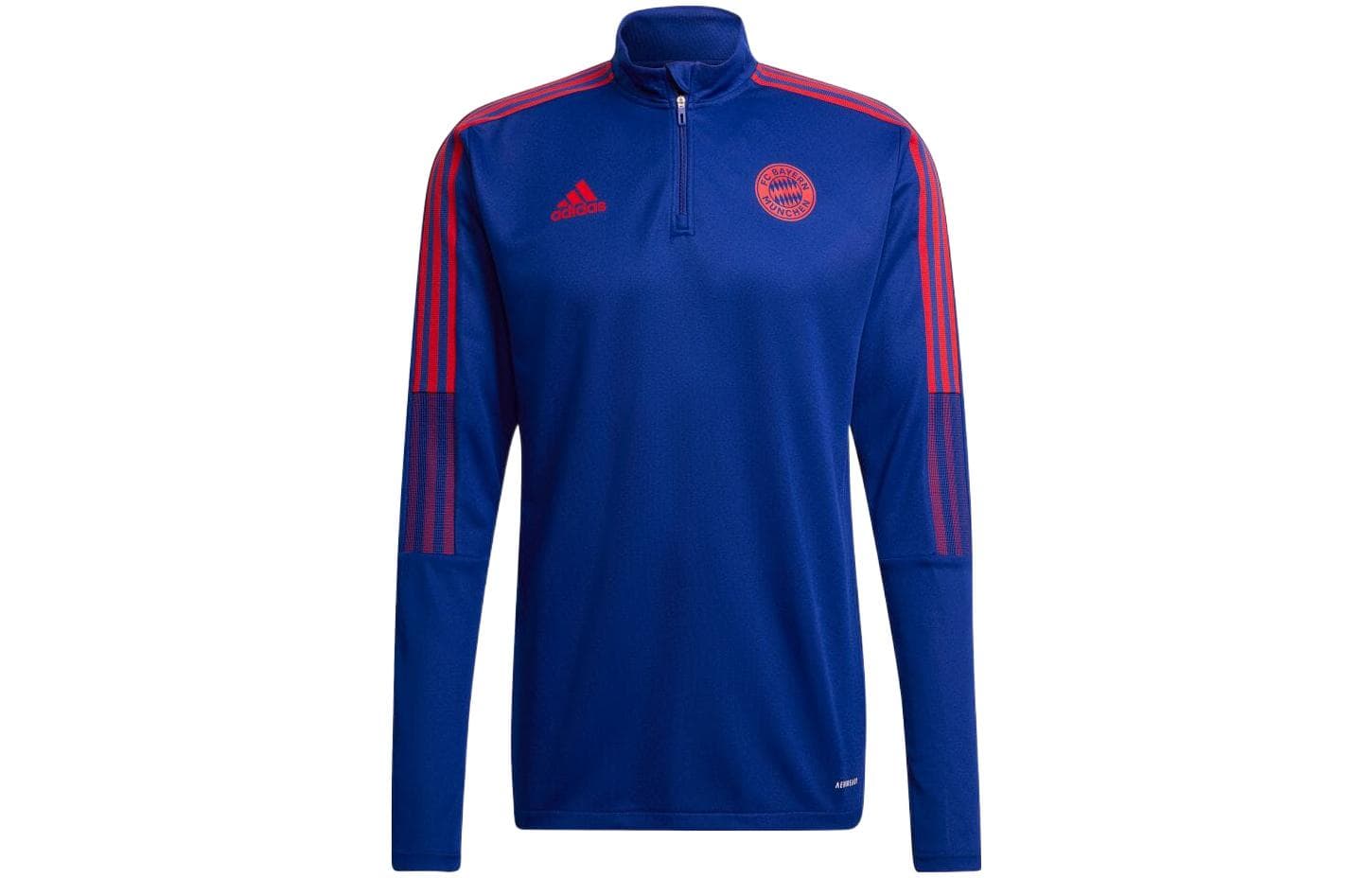 Куртка adidas Striped Half-Zip Logo Jacket Blue - изображение 1