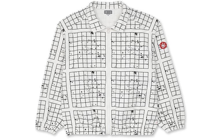 Куртка Cav Empt t Paneled Grid Zip Jacket (White) - изображение 1
