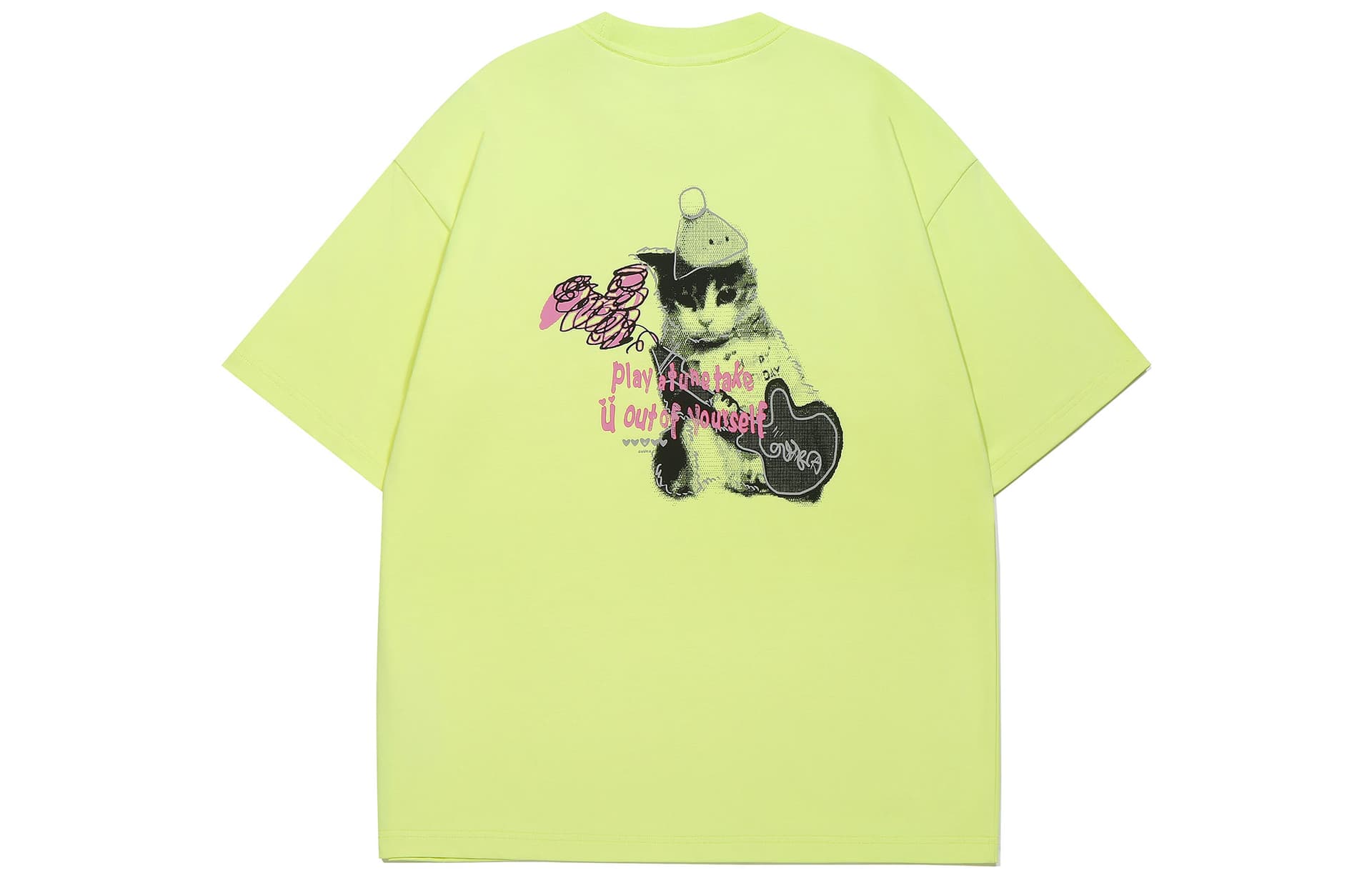 Футболка Guuka T-Shirt Унисекс Неоново-Желтый - изображение 2