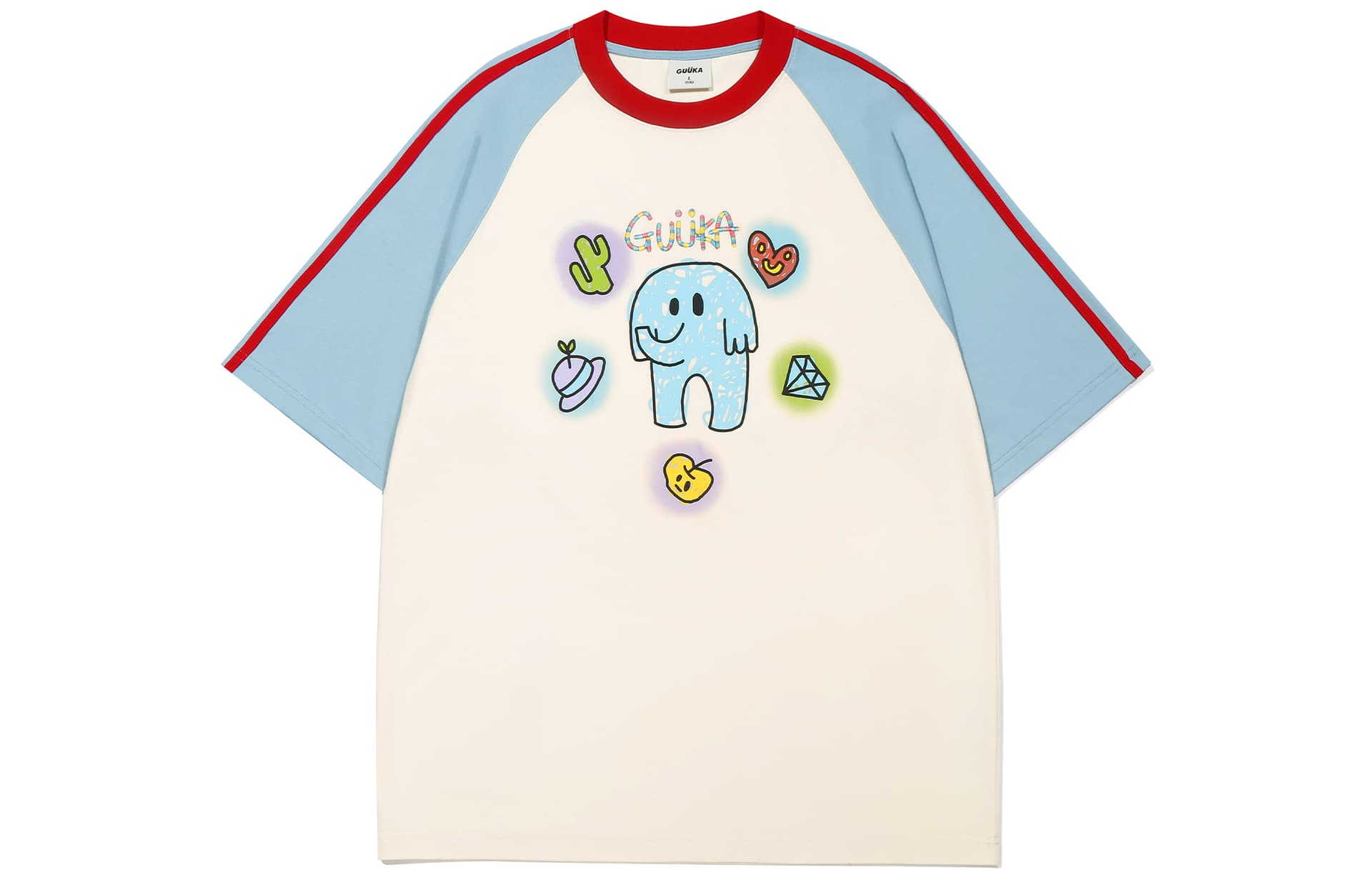 Футболка Guuka T-Shirt Унисекс Кремово-Белый - изображение 1