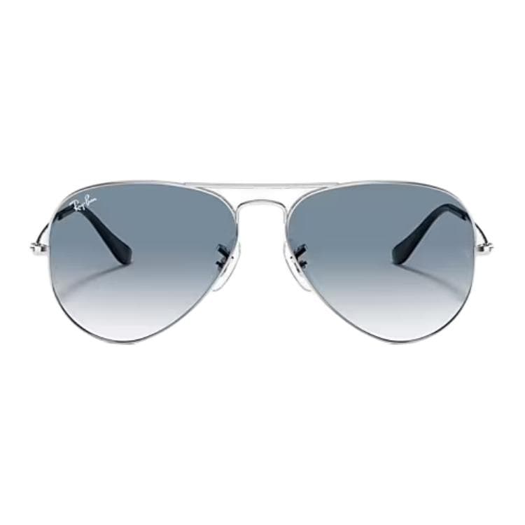 Солнцезащитные очки RayBan Металлические Aviators Солнцезащитные очки Унисекс Серебряные - изображение 2