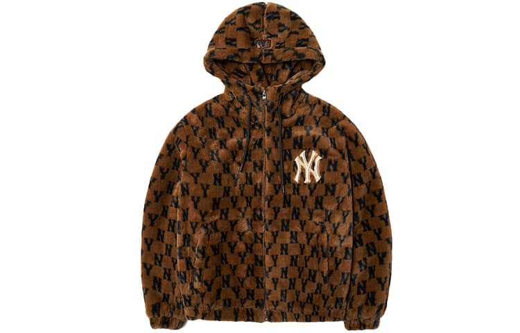Куртка MLB Retro Logo Jacket Brown - изображение 1