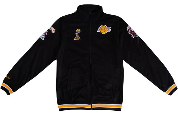Куртка Mitchell & Ness NBA Lakers Warm-Up Jacket Black - изображение 1
