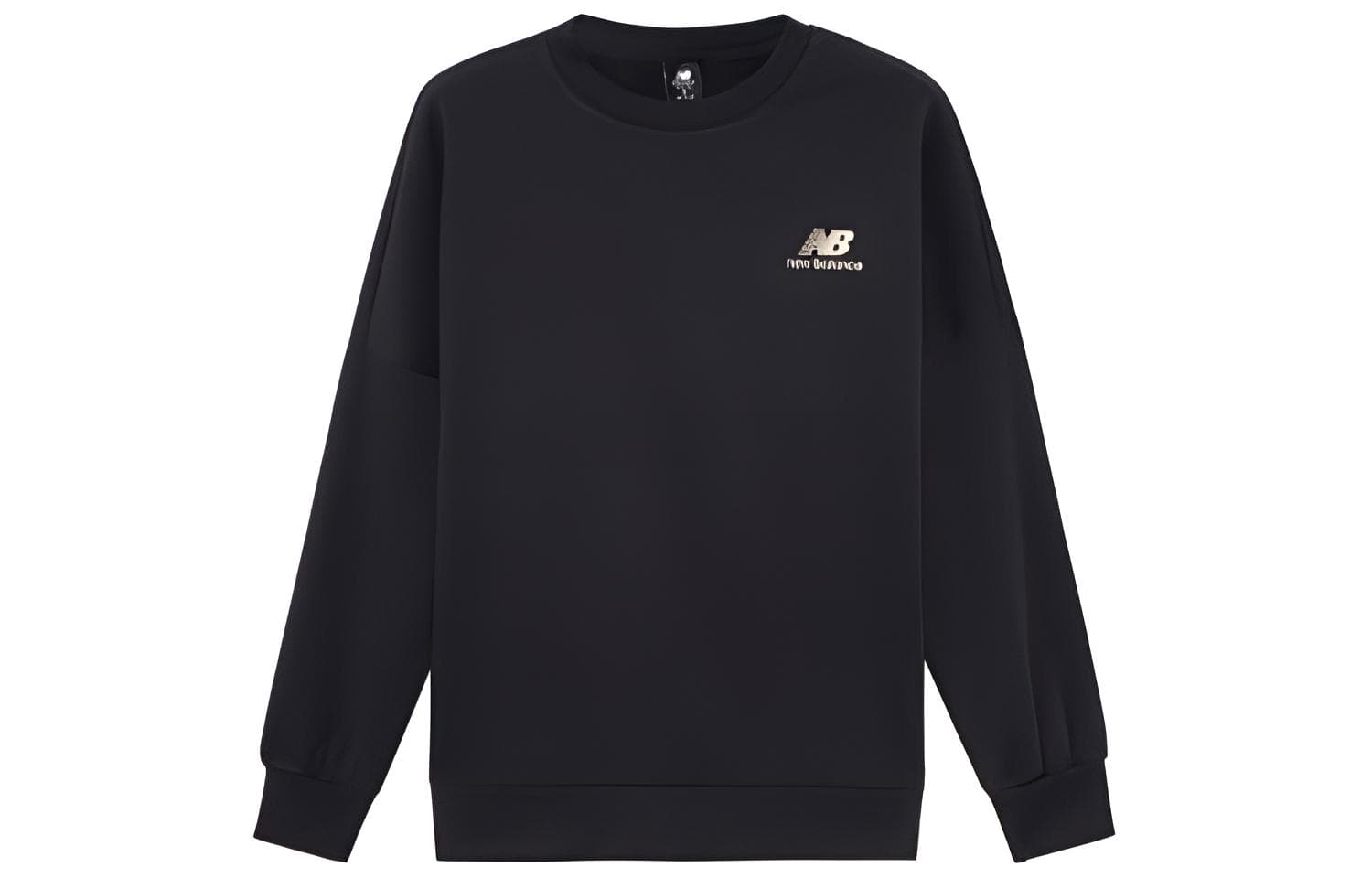 Кофта New Balance Logo Crewneck Sweatshirt Black - изображение 1