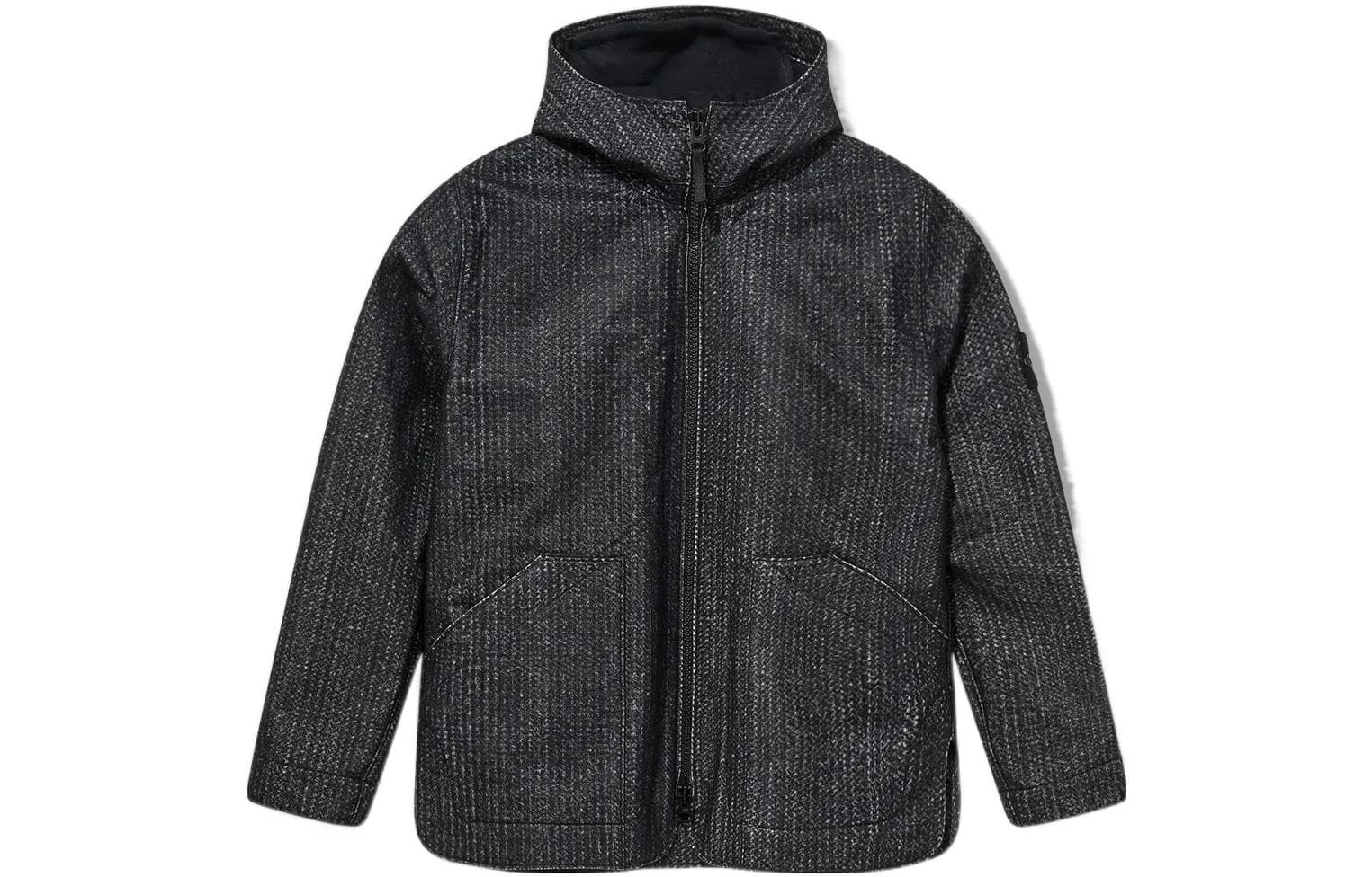 Куртка Stone Island White Label Reflective Hooded Jacket Black - изображение 1
