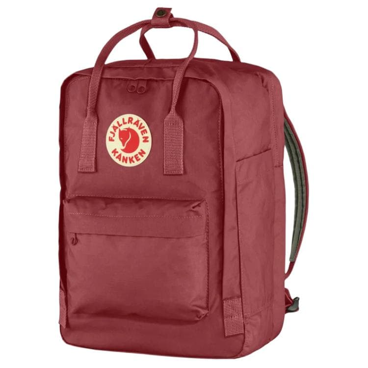 Рюкзак Fjallraven Kanken 18L Outdoor Рюкзак Сумка из винилового кислорода красный унисекс - изображение 2