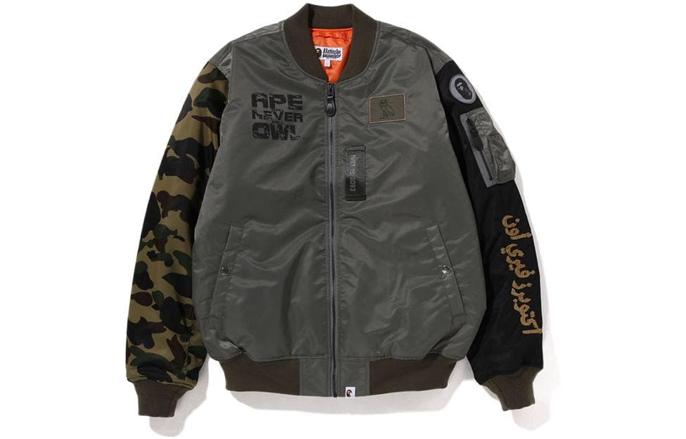 Куртка BAPE x Ovo FW22 Jacket Green - изображение 1