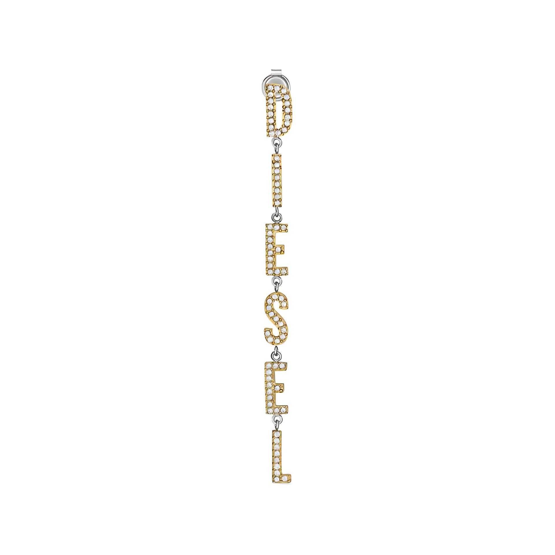 DIESEL Rhinestone Нержавеющая сталь Серьги Женские Золото - изображение 2