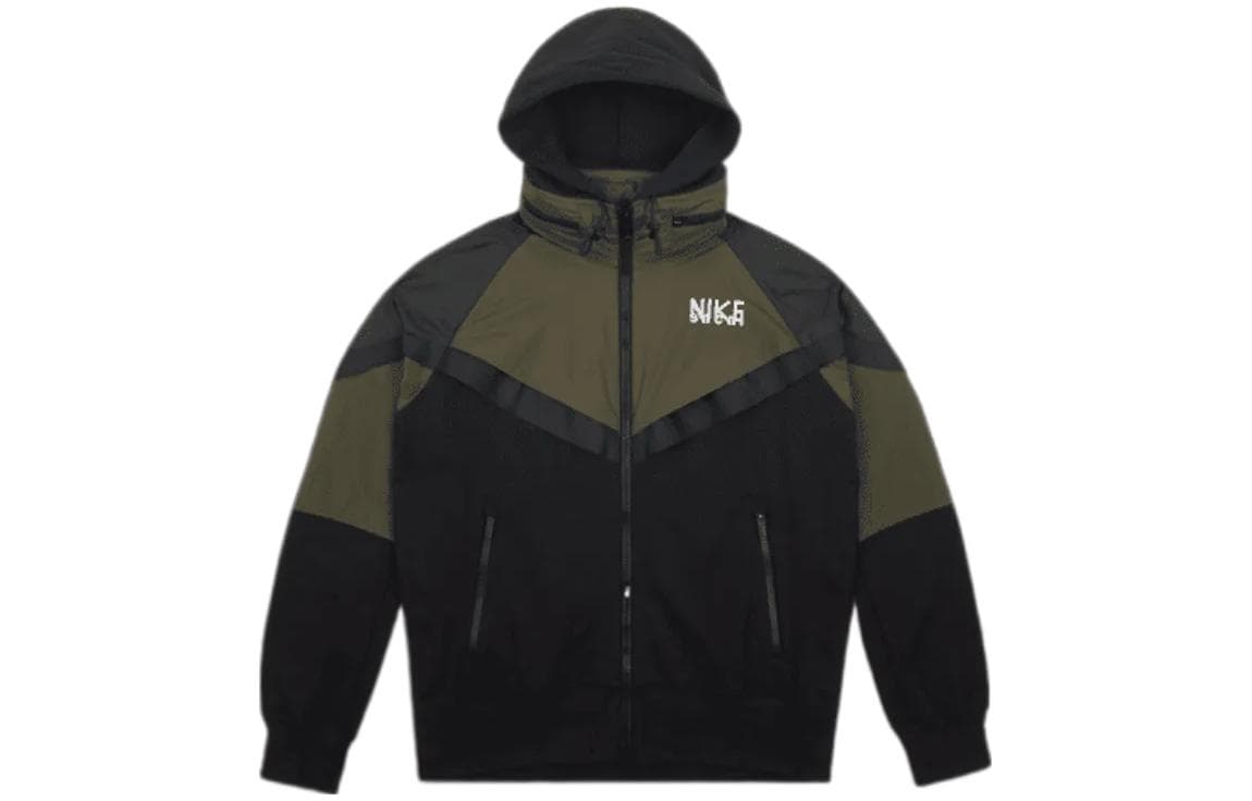 Куртка Nike x Sacai Full-Zip Hooded Jacket Military Green - изображение 1