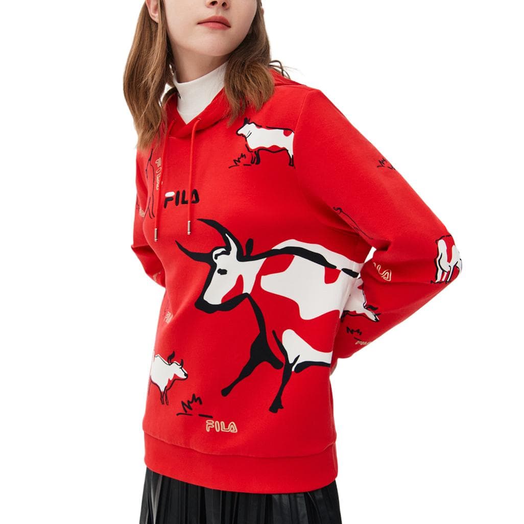 Худи FILA ORIGINALE Толстовка Унисекс Легенда Красный - изображение 1