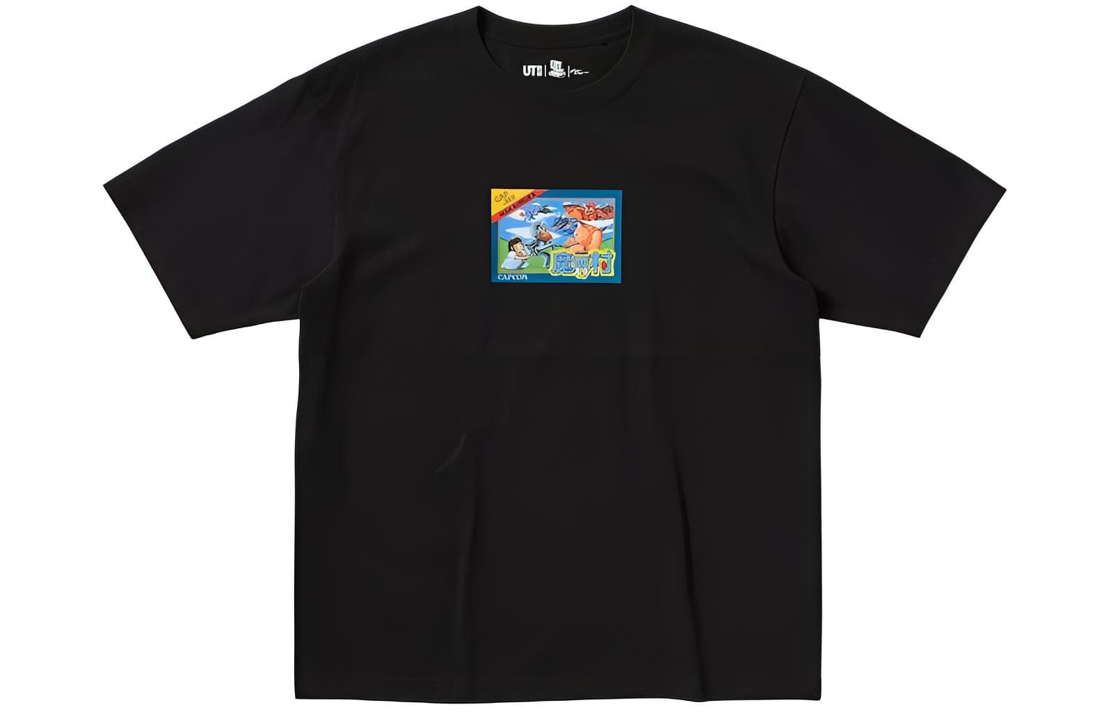 Футболка UNIQLO x Kosuke Kawamura x Capcom SS24 Black T-Shirt - изображение 1