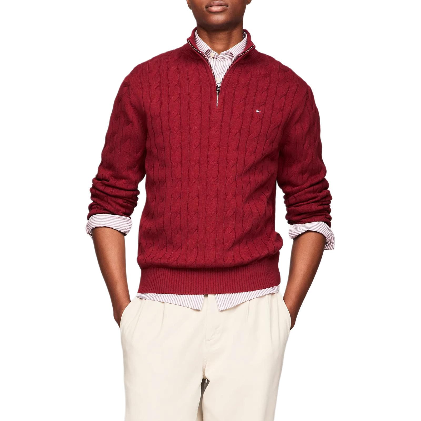 Tommy Hilfiger Трикотаж Мужской Красный - изображение 1