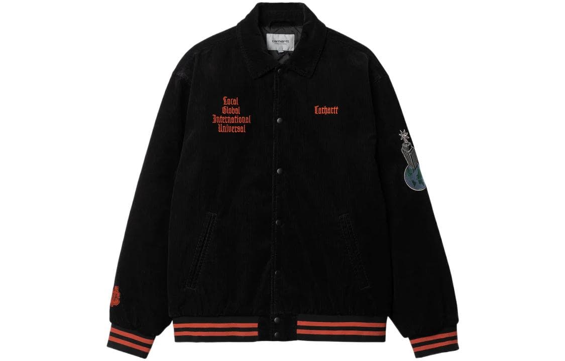 Куртка Carhartt WIP Embroidered Letter Jacket Black - изображение 1