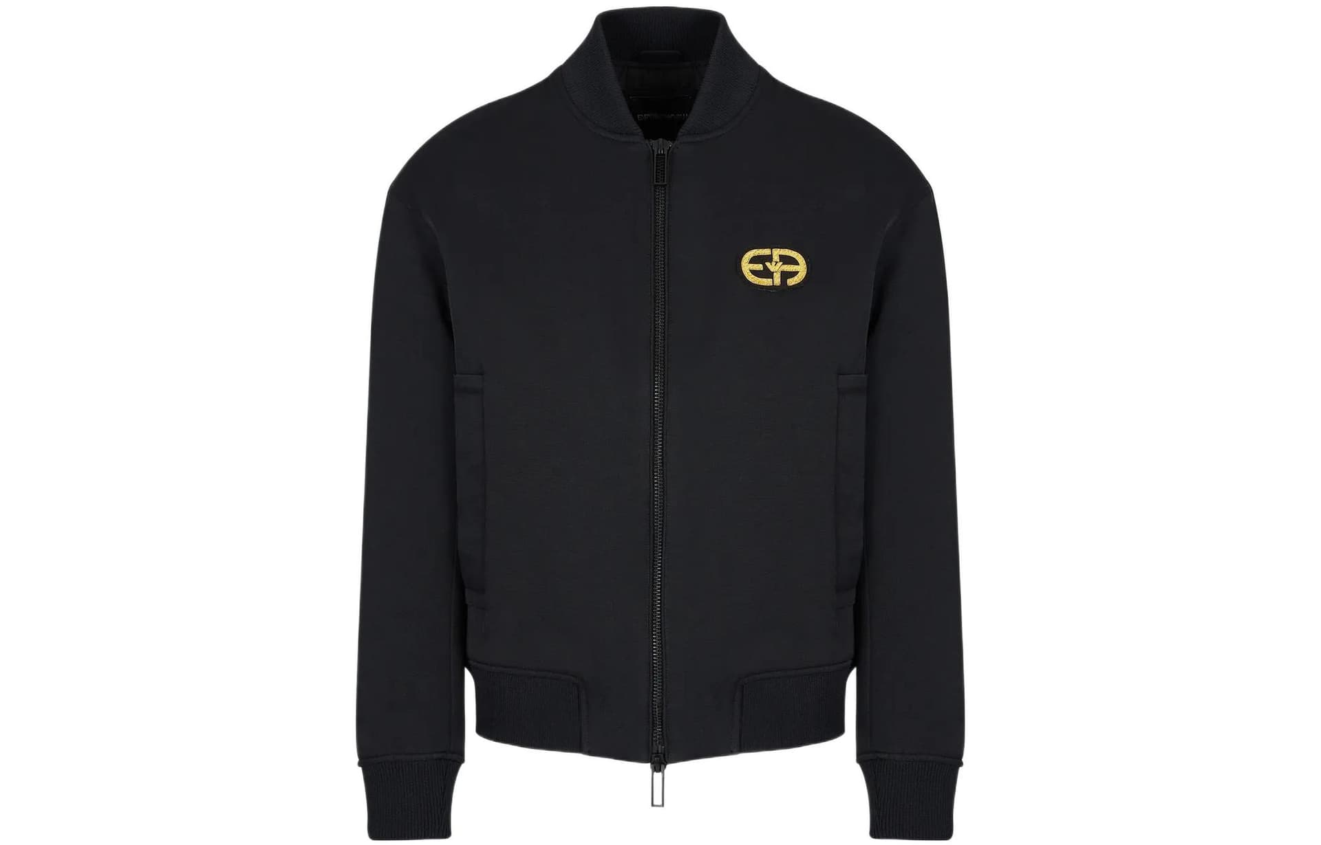 Куртка Emporio Armani FW22 Logo Zip Jacket Black - изображение 1