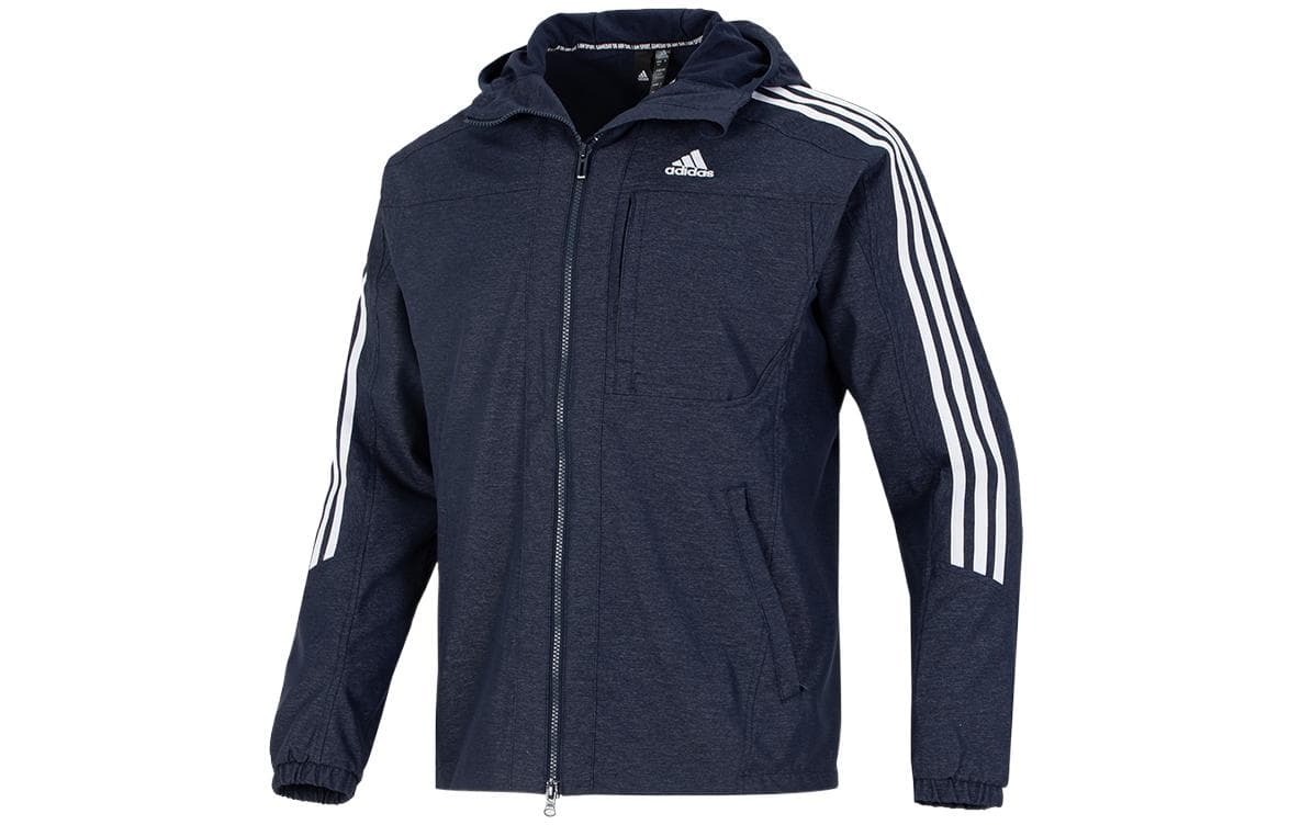 Куртка adidas Classic Three Stripes Hoodie Navy - изображение 1