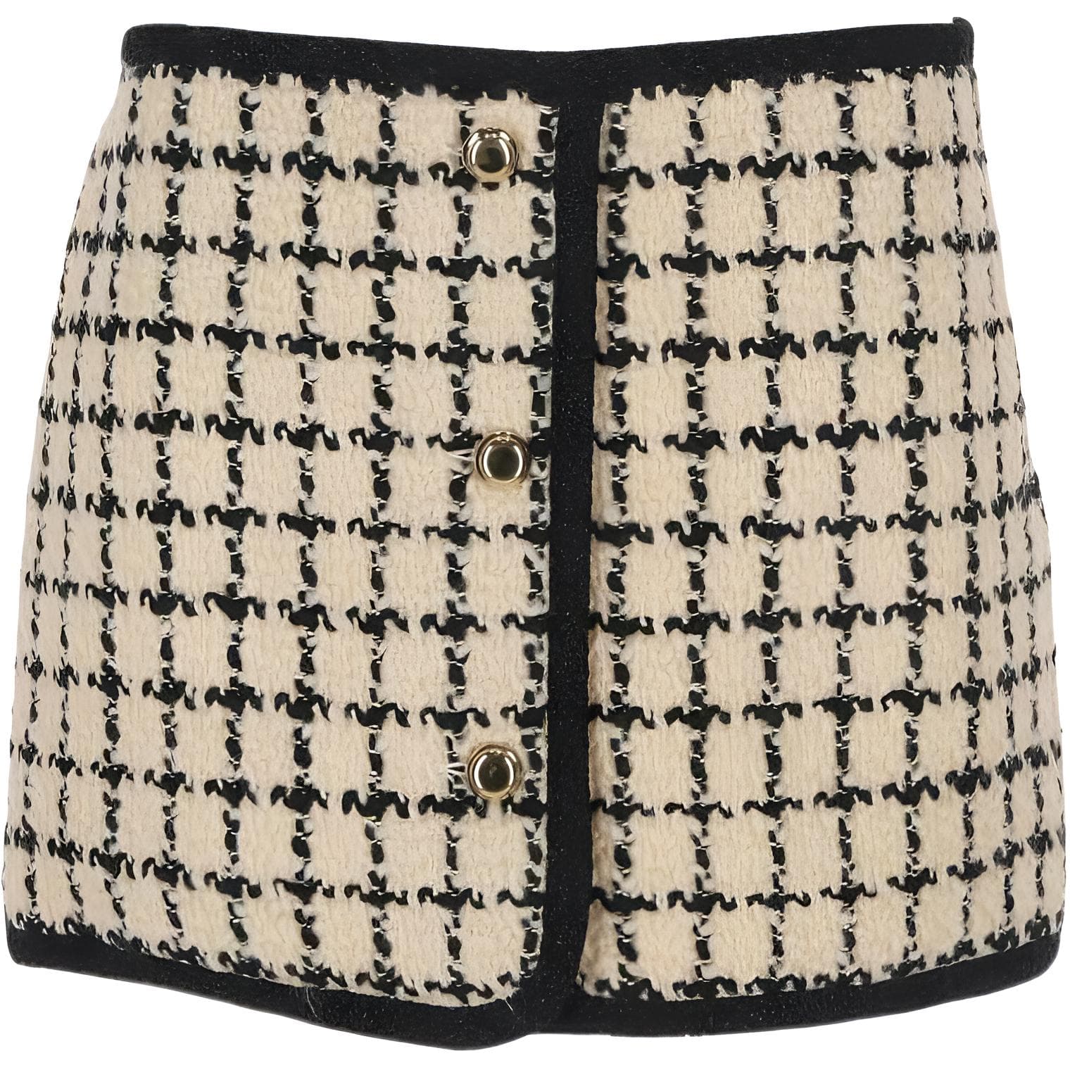 Юбка Miu Miu FW23 Plaid Embroidered Logo Skirt - изображение 2