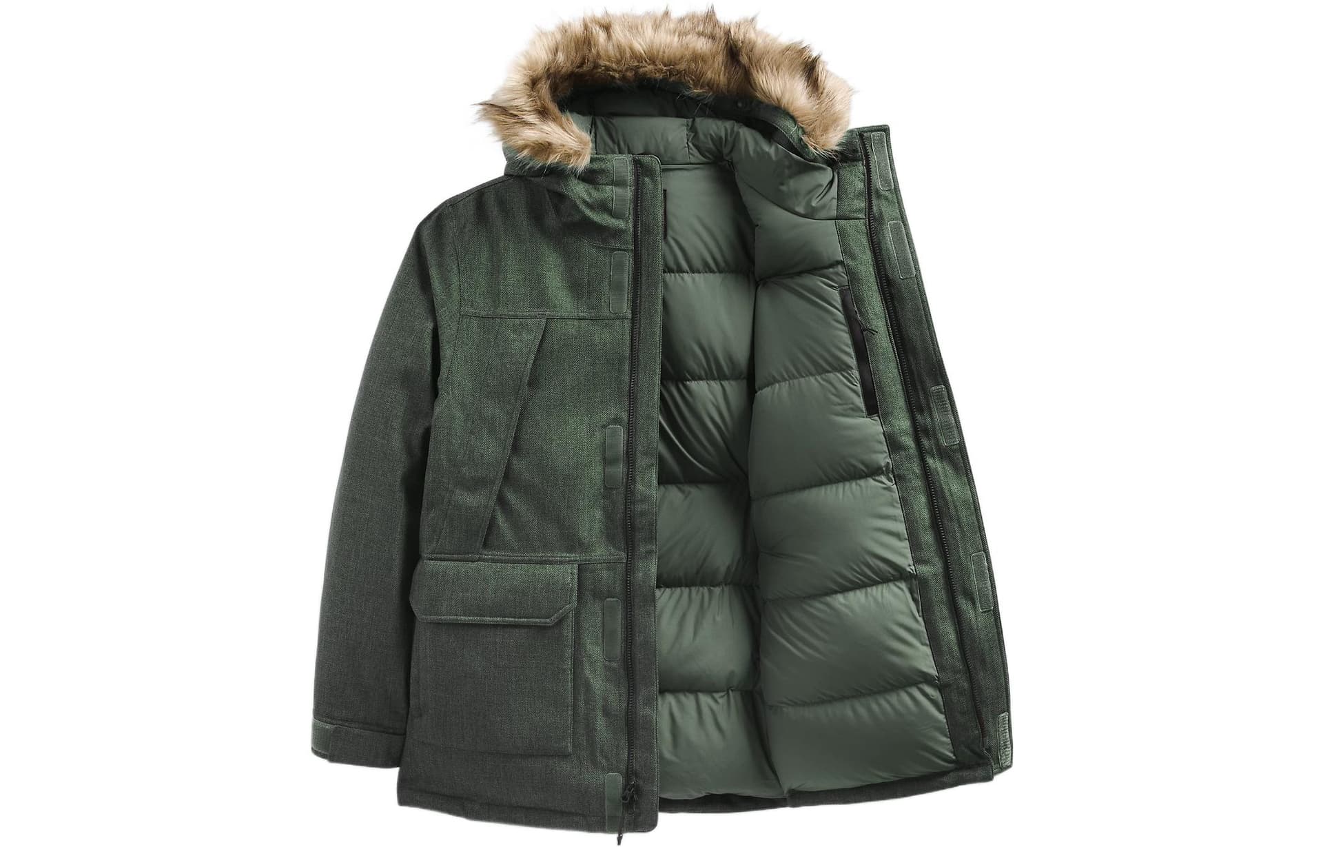 Куртка The North Face FW22 Logo Zip Hoodie Jacket Green - изображение 1