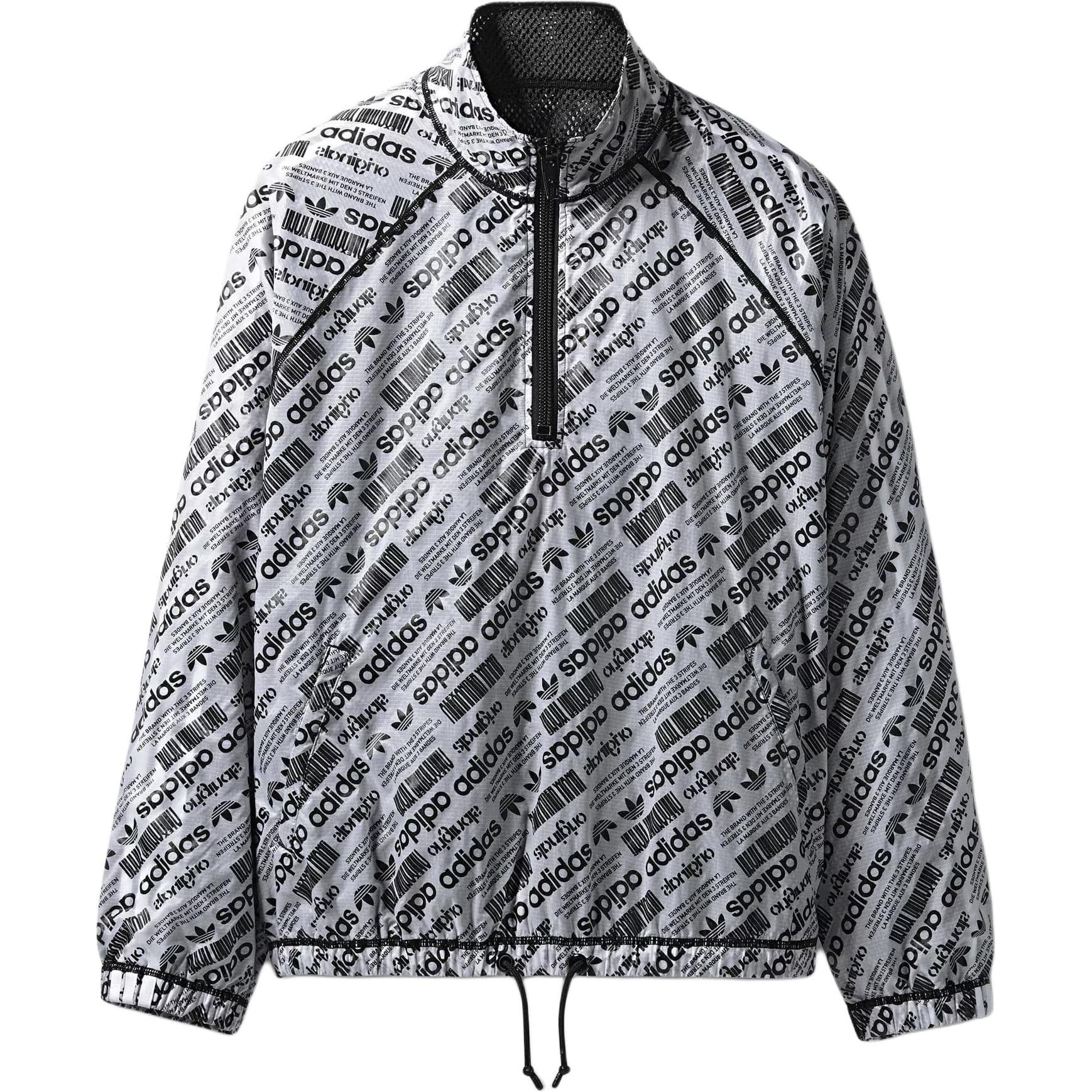 Худи Adidas Originals x Alexander Wang Худи-ханьфу Унисекс Светло-серый - изображение 1
