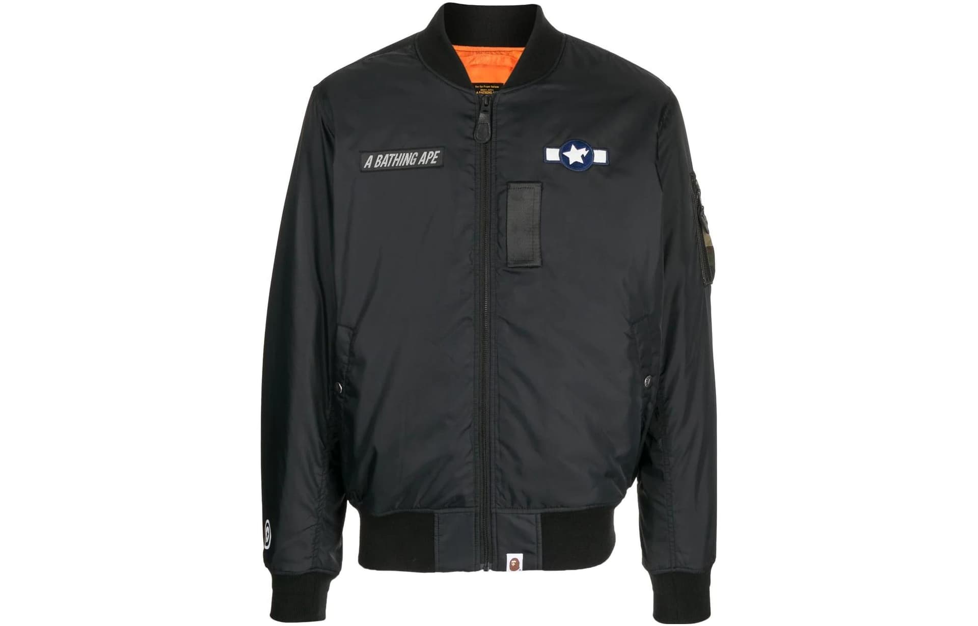 Куртка A BATHING APE FW22 Logo Patch Bomber Jacket - изображение 1
