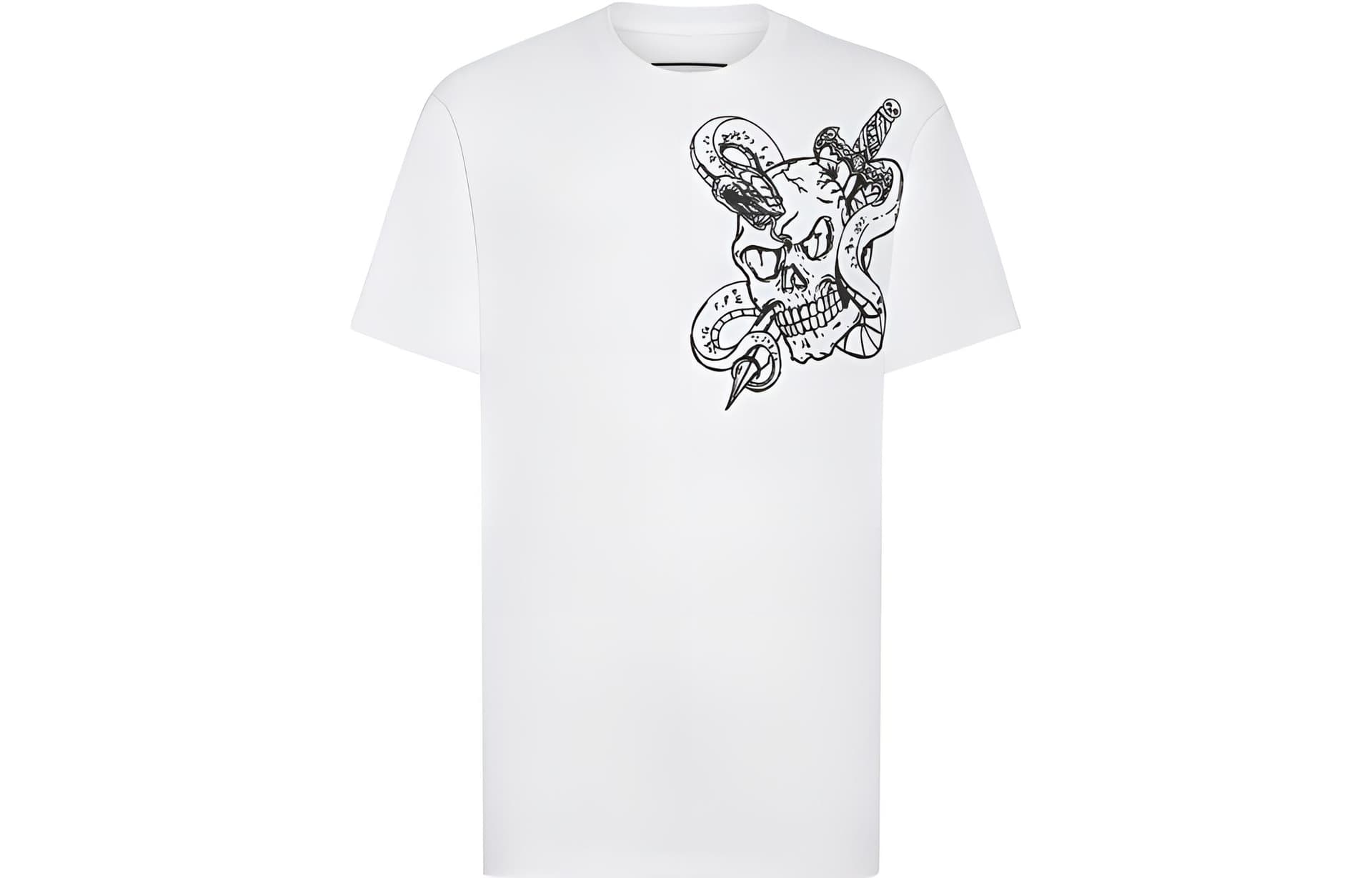 Футболка PHILIPP PLEIN T-Shirt Round Neck Ss Snake T - изображение 1