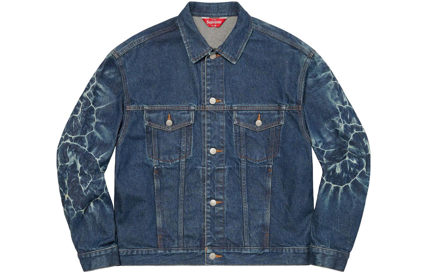 Джинсовая куртка Supreme T-Shibori Denim Trucker Jacket - изображение 1