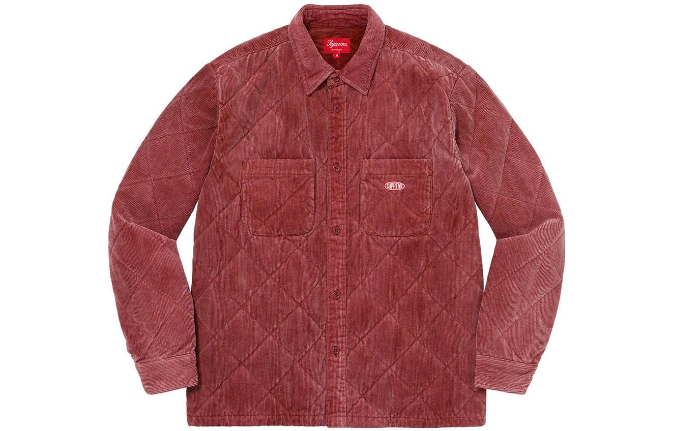Куртка Supreme Quilted Corduroy Shirt - изображение 1