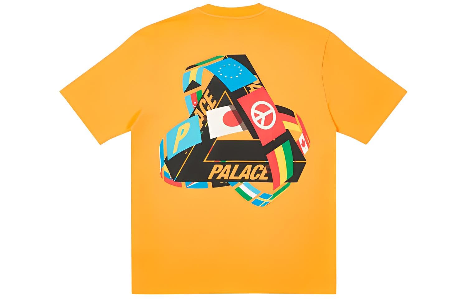 Футболка PALACE National Flag Triangle Print Short Sleeve T-shirt T - изображение 1