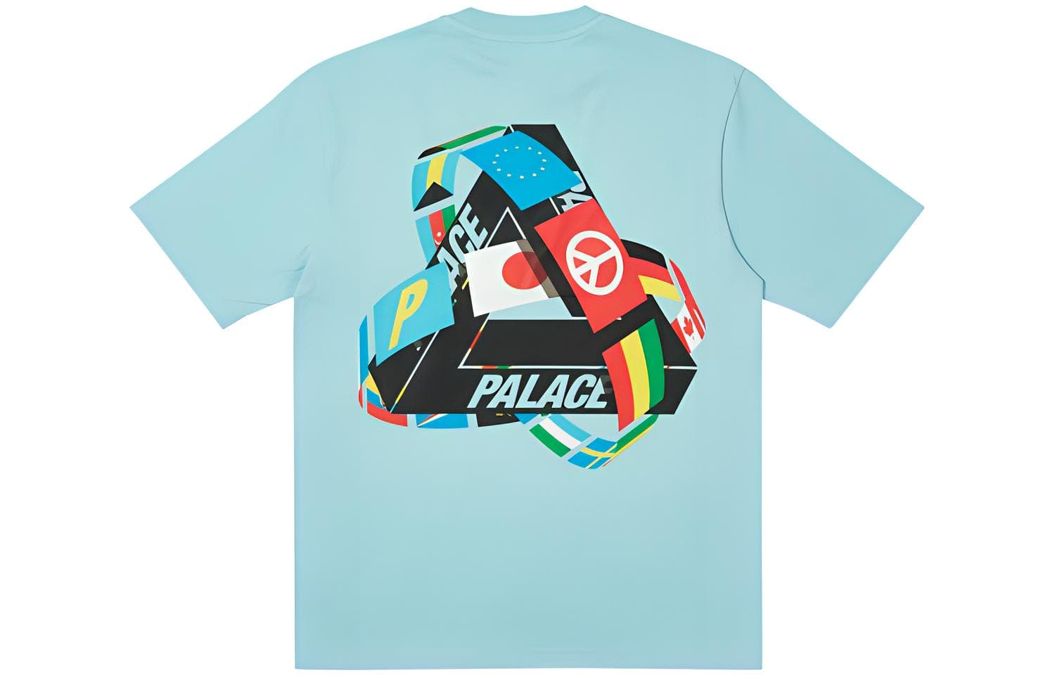 Футболка PALACE National Flag Triangle Print Short Sleeve T-shirt T - изображение 1