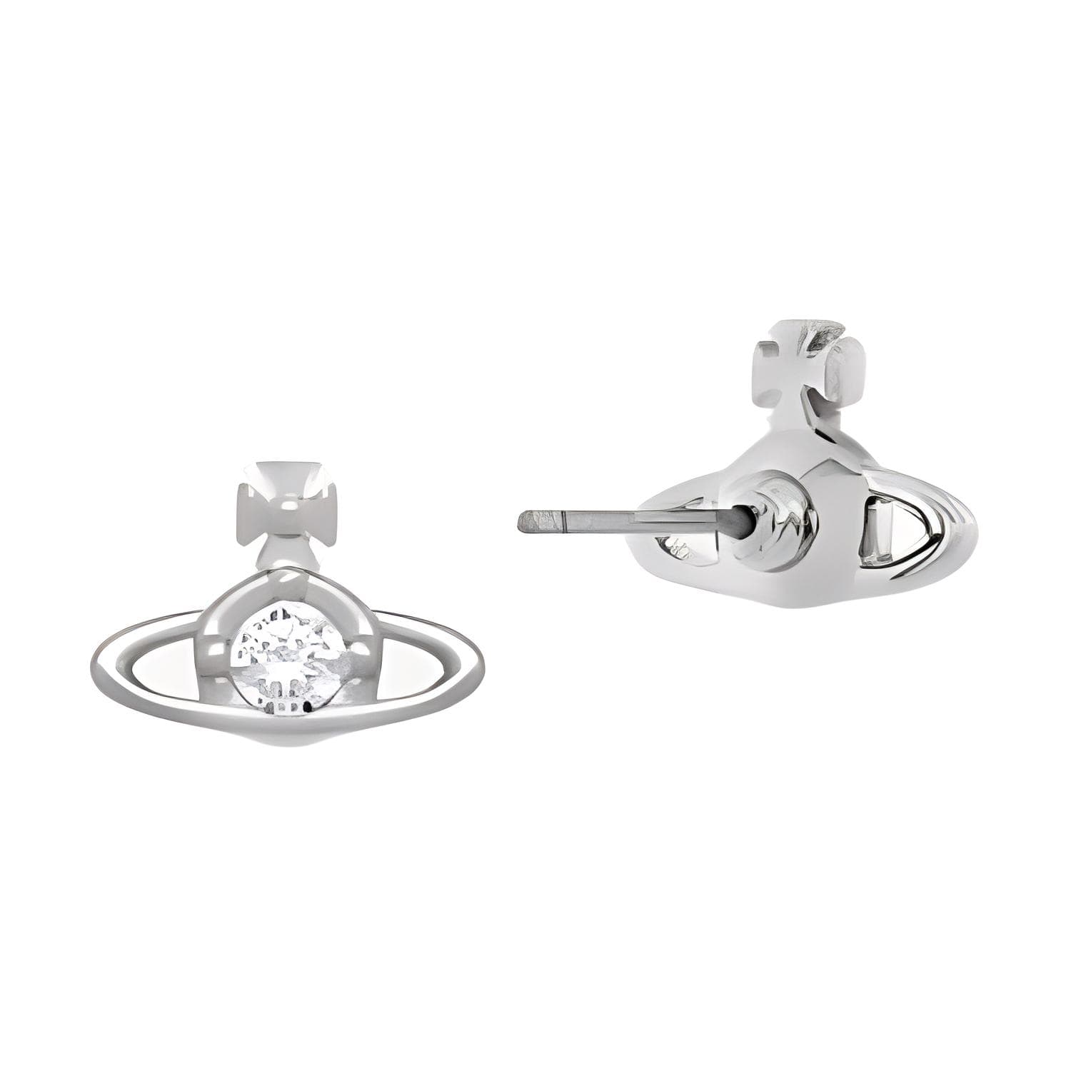 Серьги Vivienne Westwood Серьги-гвоздики мужские латунные серебристые однотонные - изображение 2