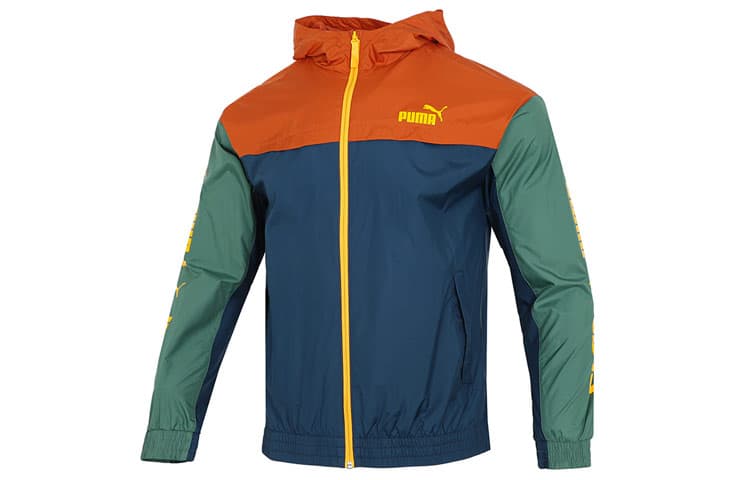 Куртка Puma Colourblock Hooded Windbreaker Logo - изображение 1