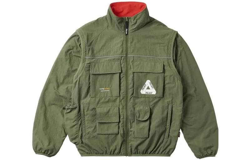 Куртка PALACE Cordura Rs Zip Off Jacket Olive - изображение 1