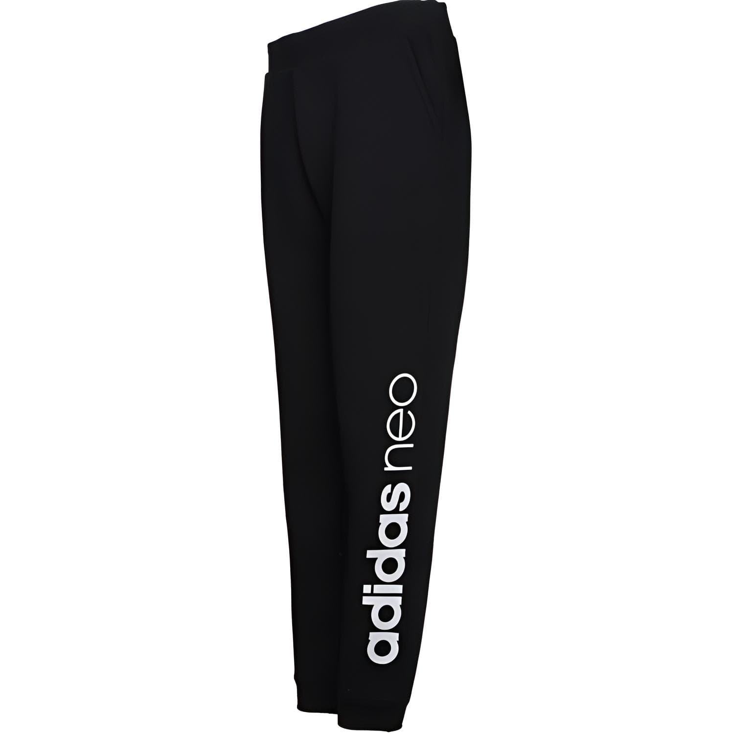 Штаны ADIDAS NEO Вязаные Спортивные Штаны Женские Черные - изображение 5