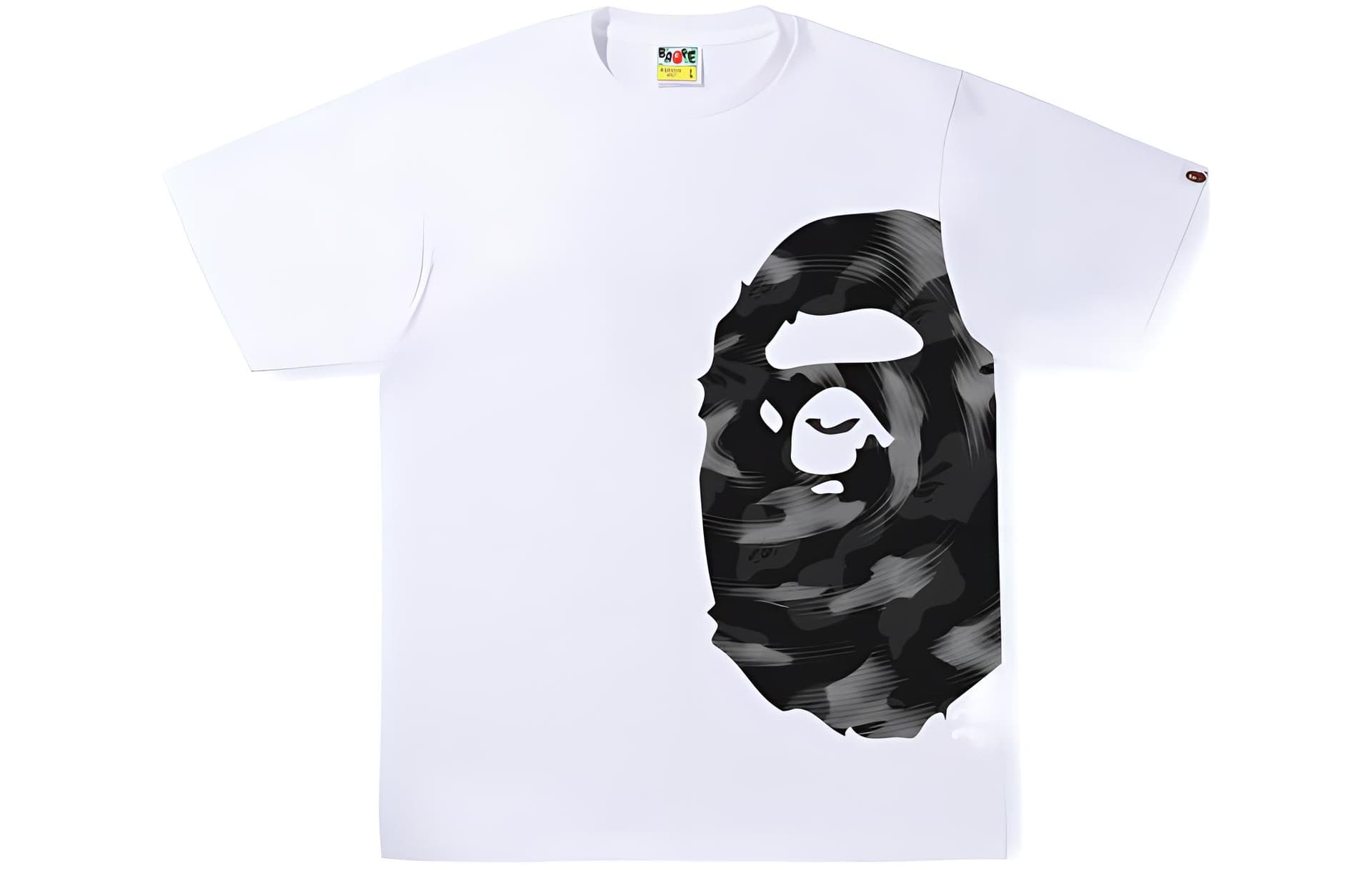 Футболка BAPE Stroke Camo Side Big Ape Head Tee LogoT - изображение 1