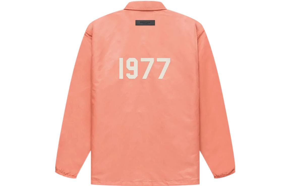 Куртка Fear of God Essentials FW22 1977 Nylon Coaches Jacket Coral Logo - изображение 1
