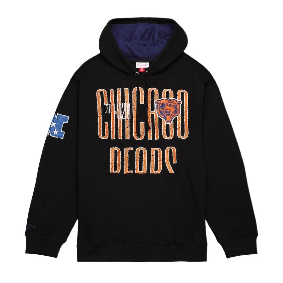 Худи Mitchell & Ness Chicago Bears Hoodie Black - изображение 1