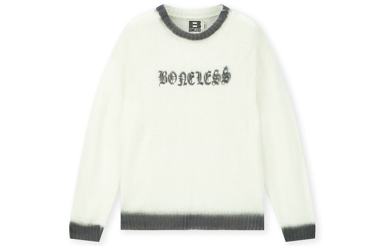 BONELESS Cut No-Seam Ecru Unisex Knitwear - изображение 1